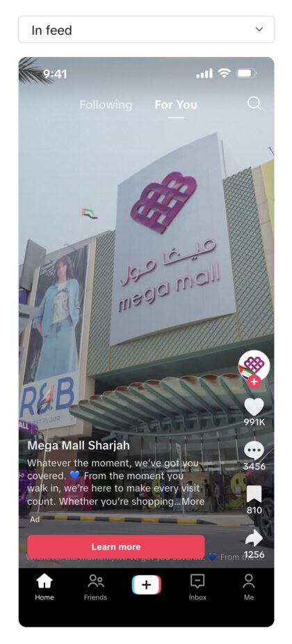 Mega Mall Sharjah TikTok ad